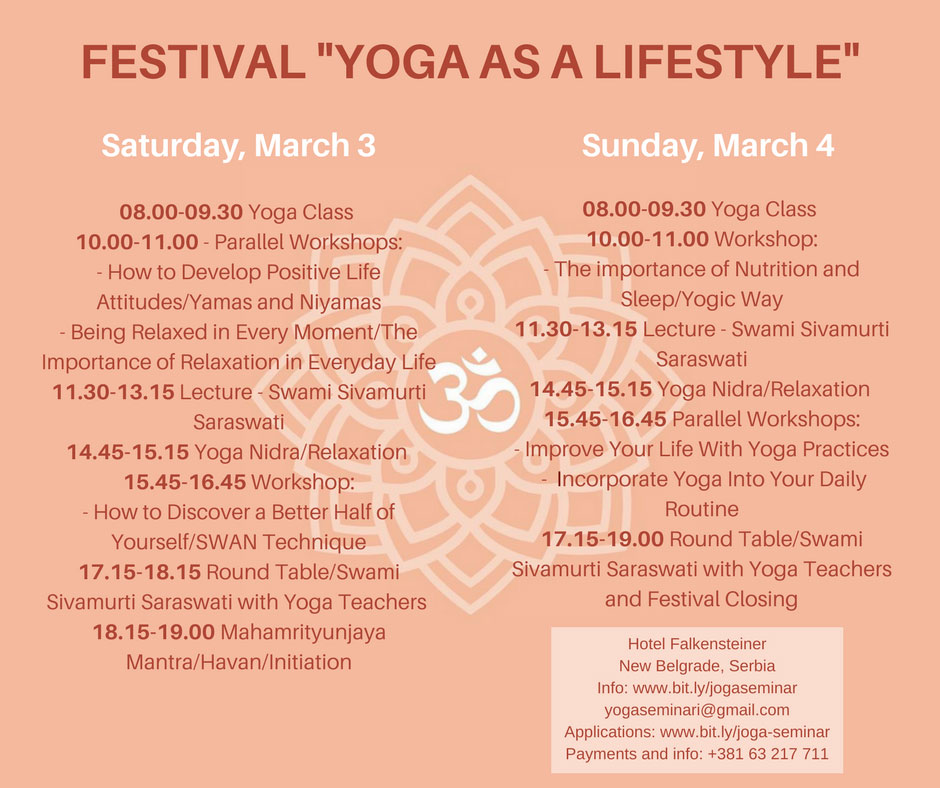 Festival "Yoga as a Lifestyle"